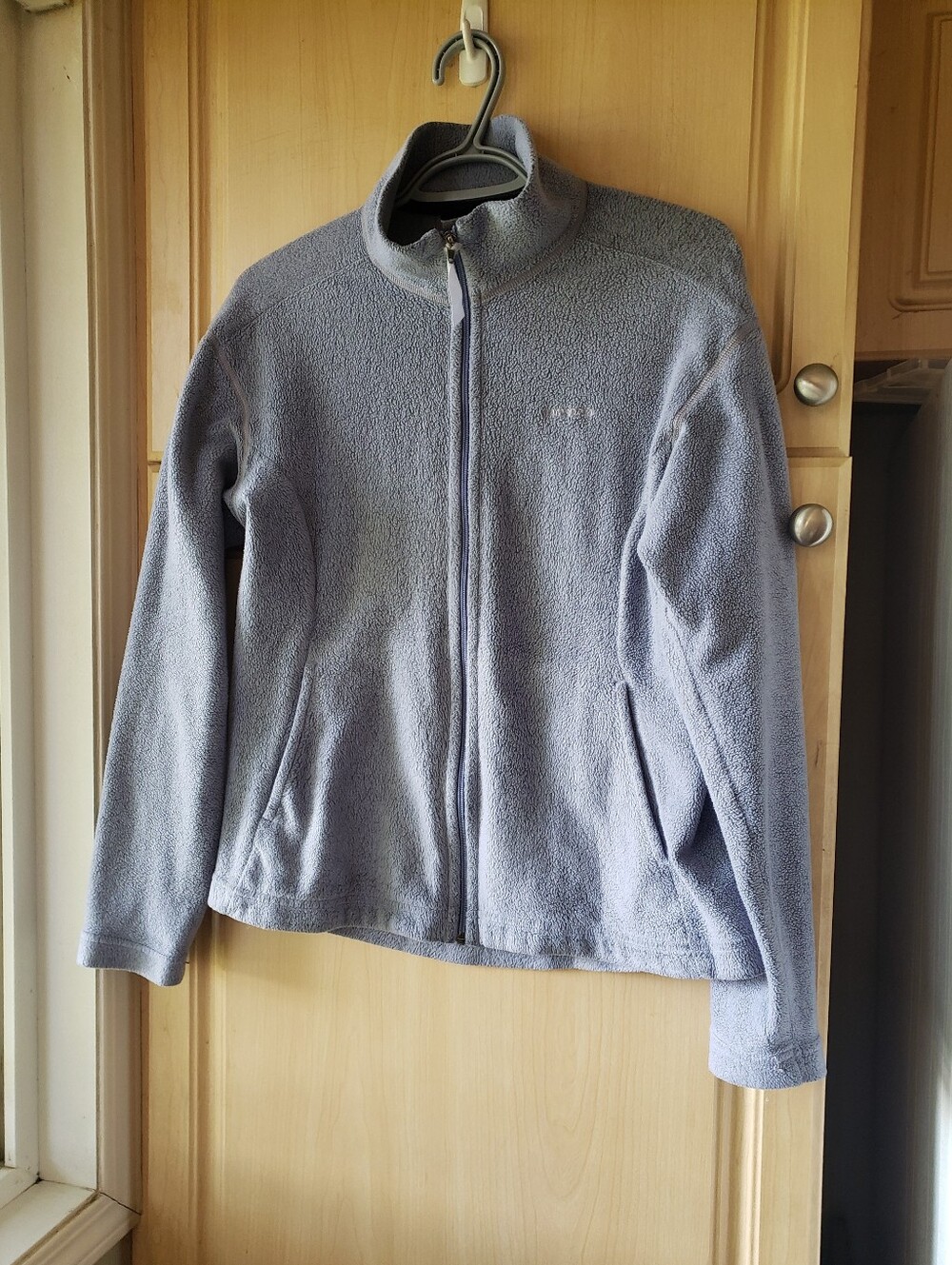 Patagonia SYNCHILLA Full Zip Made On USA Light Gray Women's Fleece Jacket